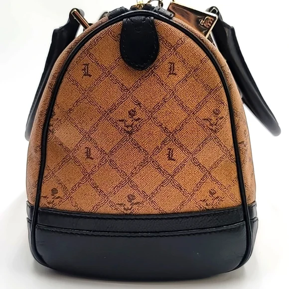 LAMB 🐑Gwen Stefani Mandeville Monogram Leather Satchel Boston Speedy Doc…